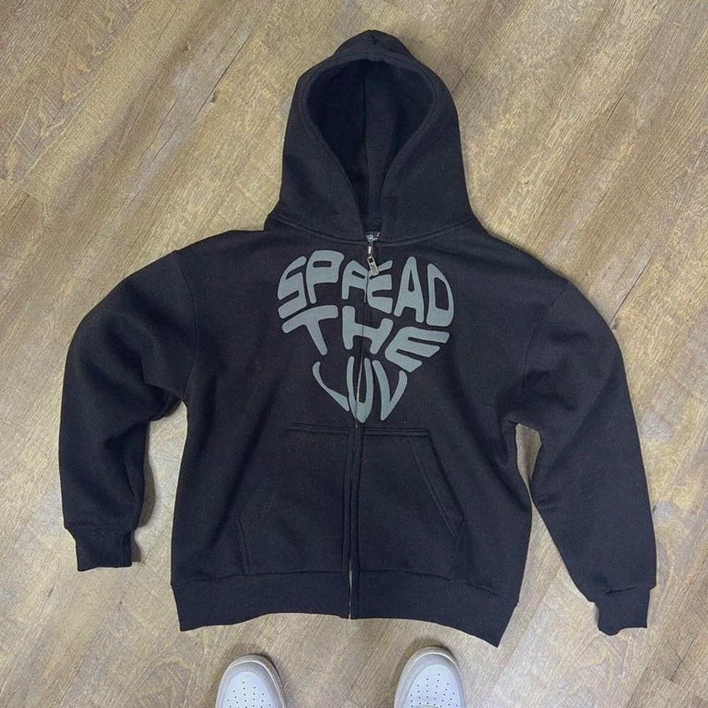 “Spread The Luv” Men’s Zip Up jacket [XL]